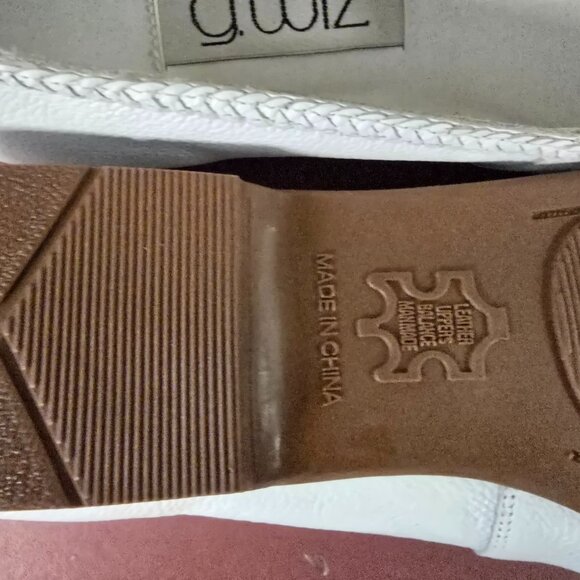 New Womens White Leather Flats 8M 9M - Picture 6 of 6